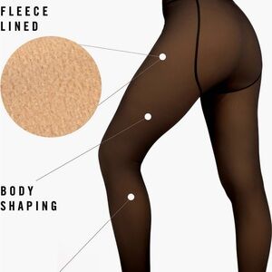Skin fleece tights